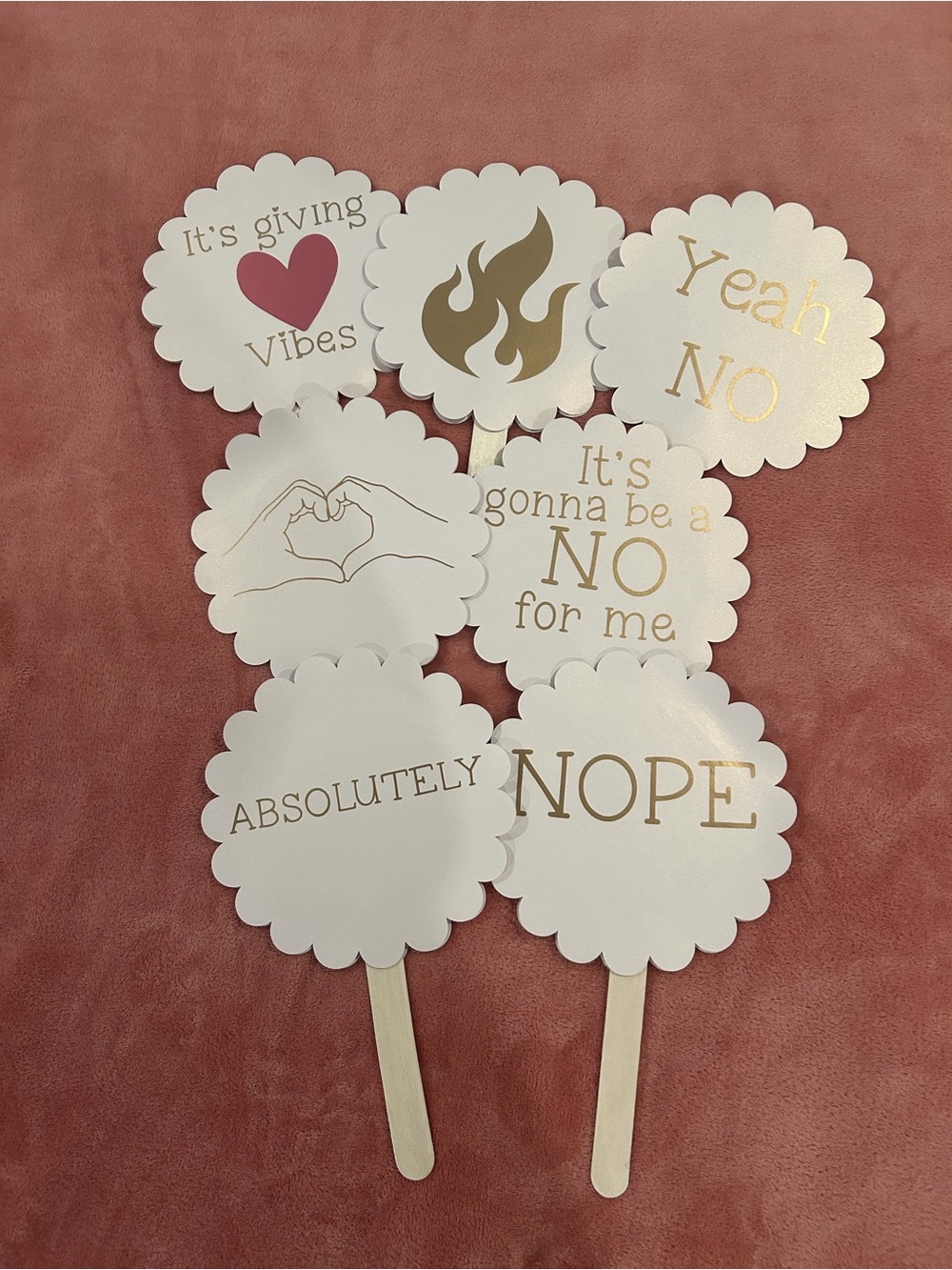 Custom Set of 7 “Voting” Signs